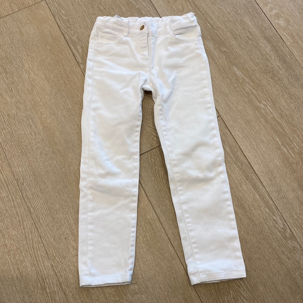 Janie and Jack white jeans, size 6